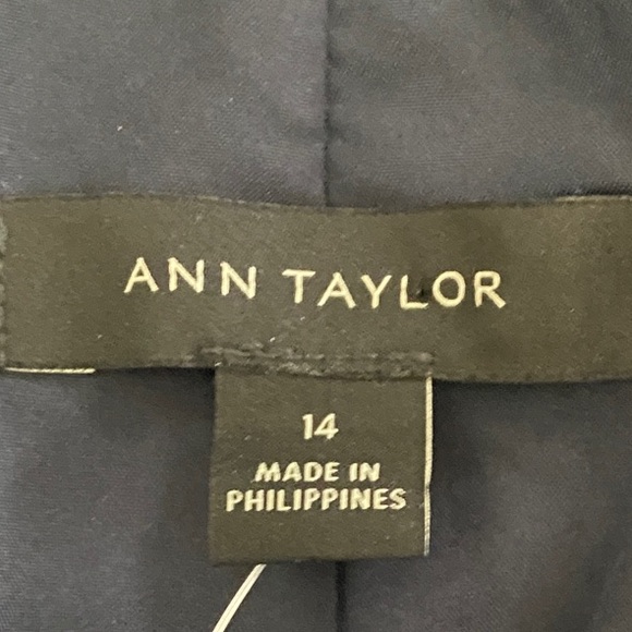 Ann Taylor Navy Plaid Blazer - Picture 4 of 10